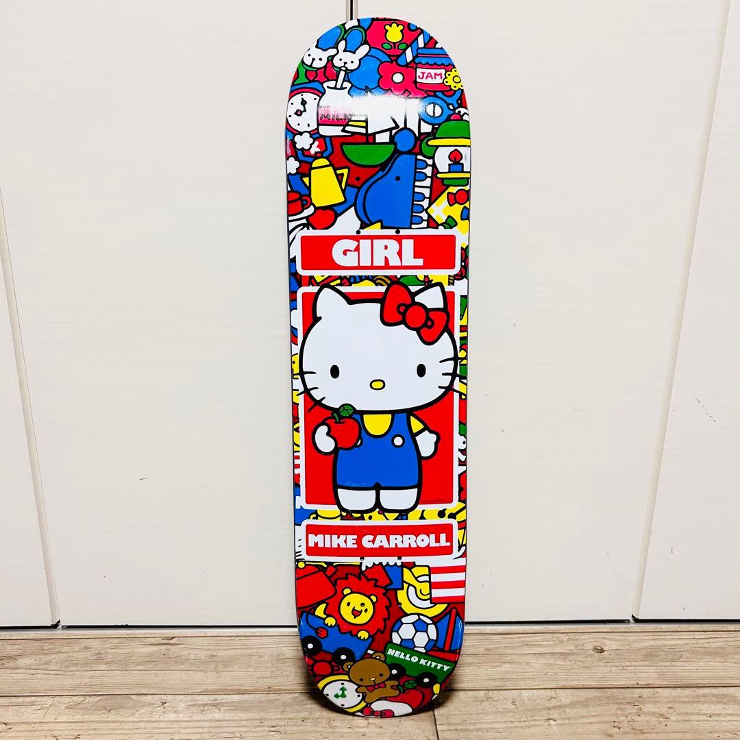【希少 美品】GIRL HELLO KITTY スケートボード デッキ