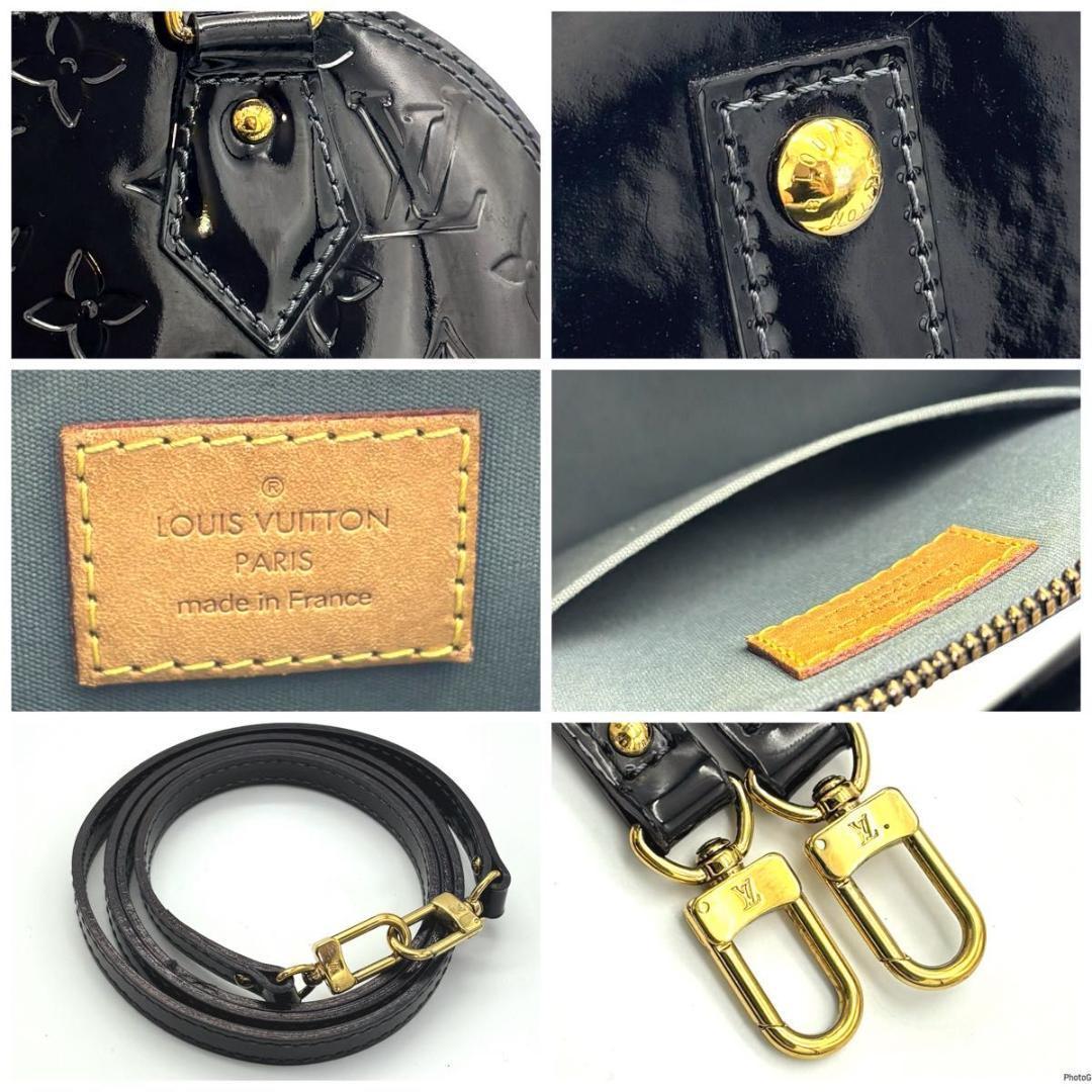 【超美品】ルイヴィトン ヴェルニ アルマBB エナメル ブラック ハンドバッグ