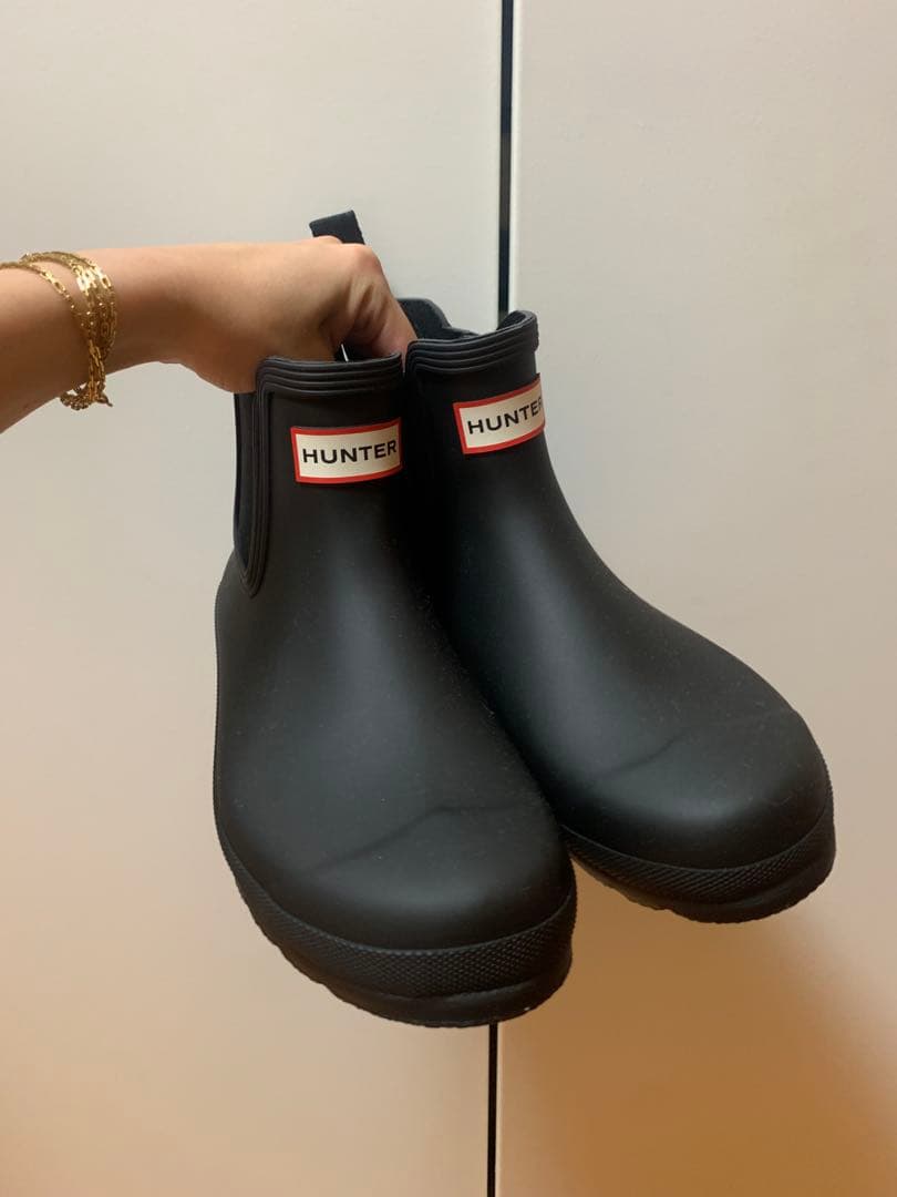HUNTER レディース オリジナル チェルシー ブーツ - ブラック