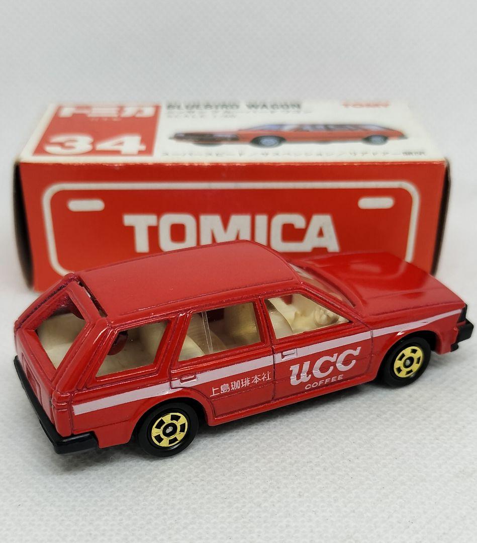 《赤箱トミカ34-4-1》ブルーバードワゴン【UCC上島コーヒー】初期ロット美品