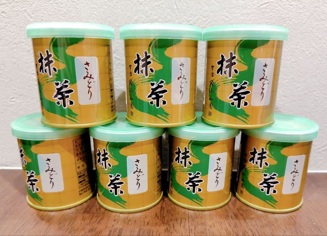山政小山園 抹茶 さみどり 30g缶 7缶セット。 ※賞味期限:2025年12月