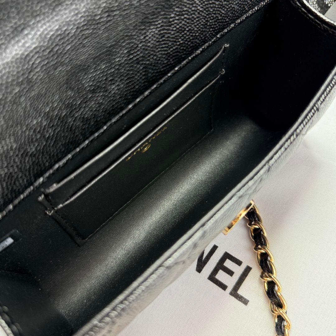 【本日限定特価】CHANEL　ノベルティ　ブラックレザー ショルダーバッグ