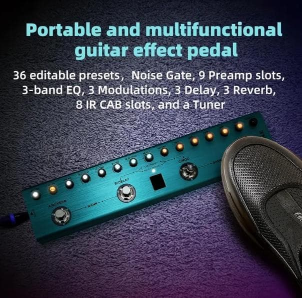 [新品] マルチエフェクター TANK-G 内蔵バッテリー ギター