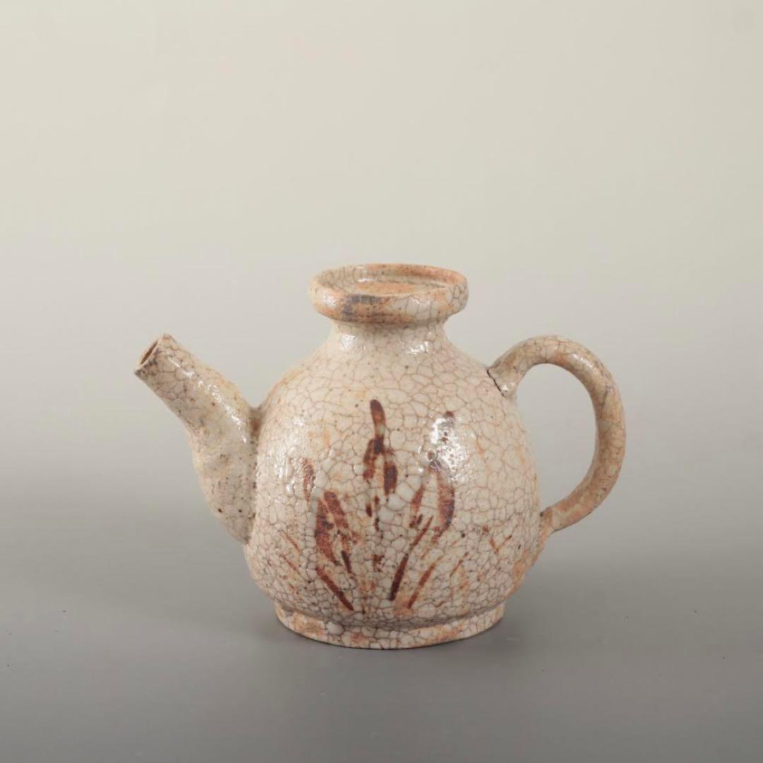 絵志野 水注 酒注 酒器 古美術 古道具 アンティーク 絵瀬戸 煎茶道具