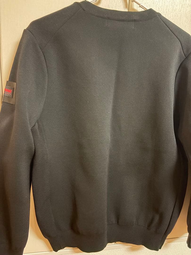 BRIEFING×WLG ミラノリブ切替ニット ナノ・ユニバース 黒L