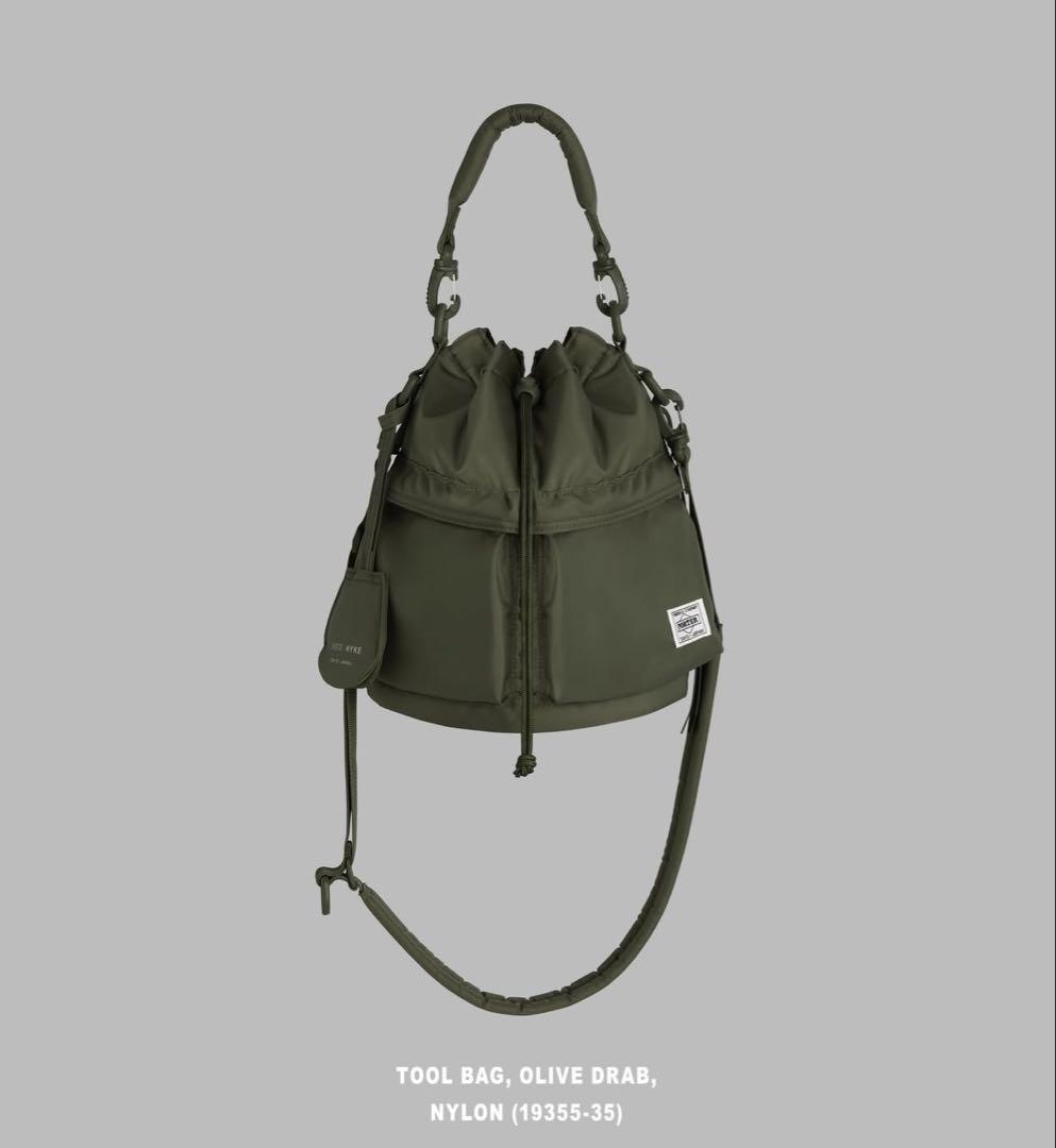 HYKE PORTER TOOL BAG ショルダーバッグ OLIVE 25AW