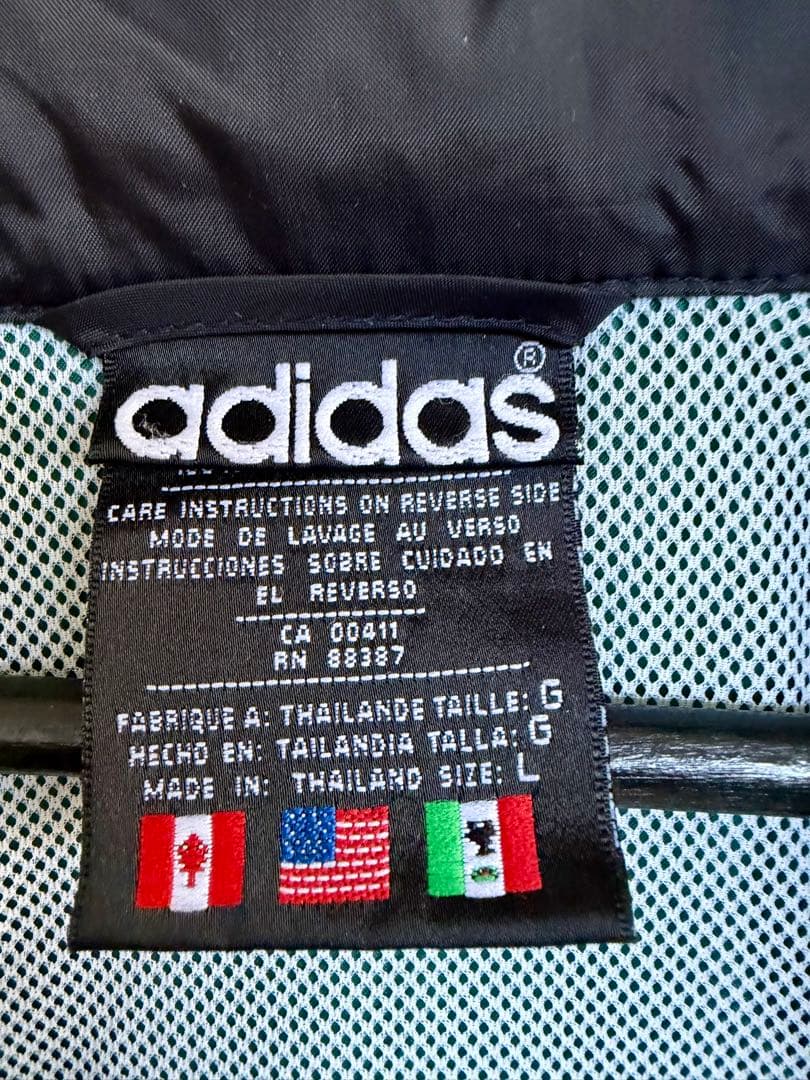超スペシャル 常田大希着用 90s アディダス ナイロンジャケット L グリーン