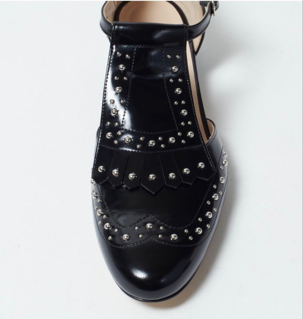 さすけ様用★新品NEBULONI スタッズ付きブラックローファー 74800円
