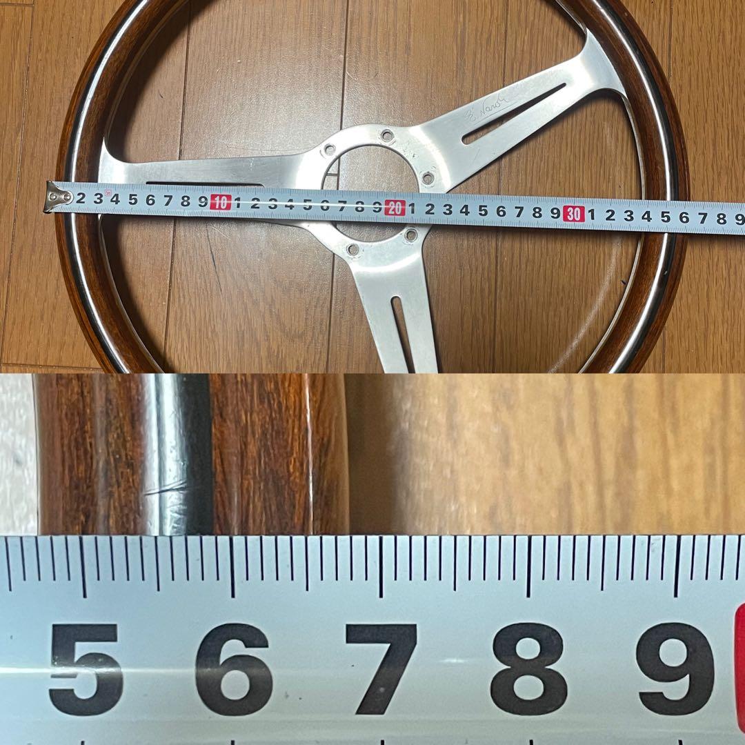 ステアリング ハンドル NARDI 368mm ディープコーン 旧車 ウッド