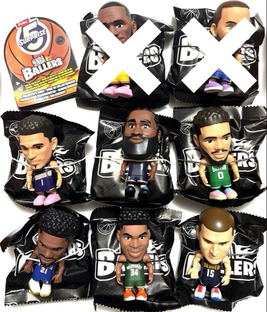 新品NBA BALLERS フィギュア　6体　外装フィルム付