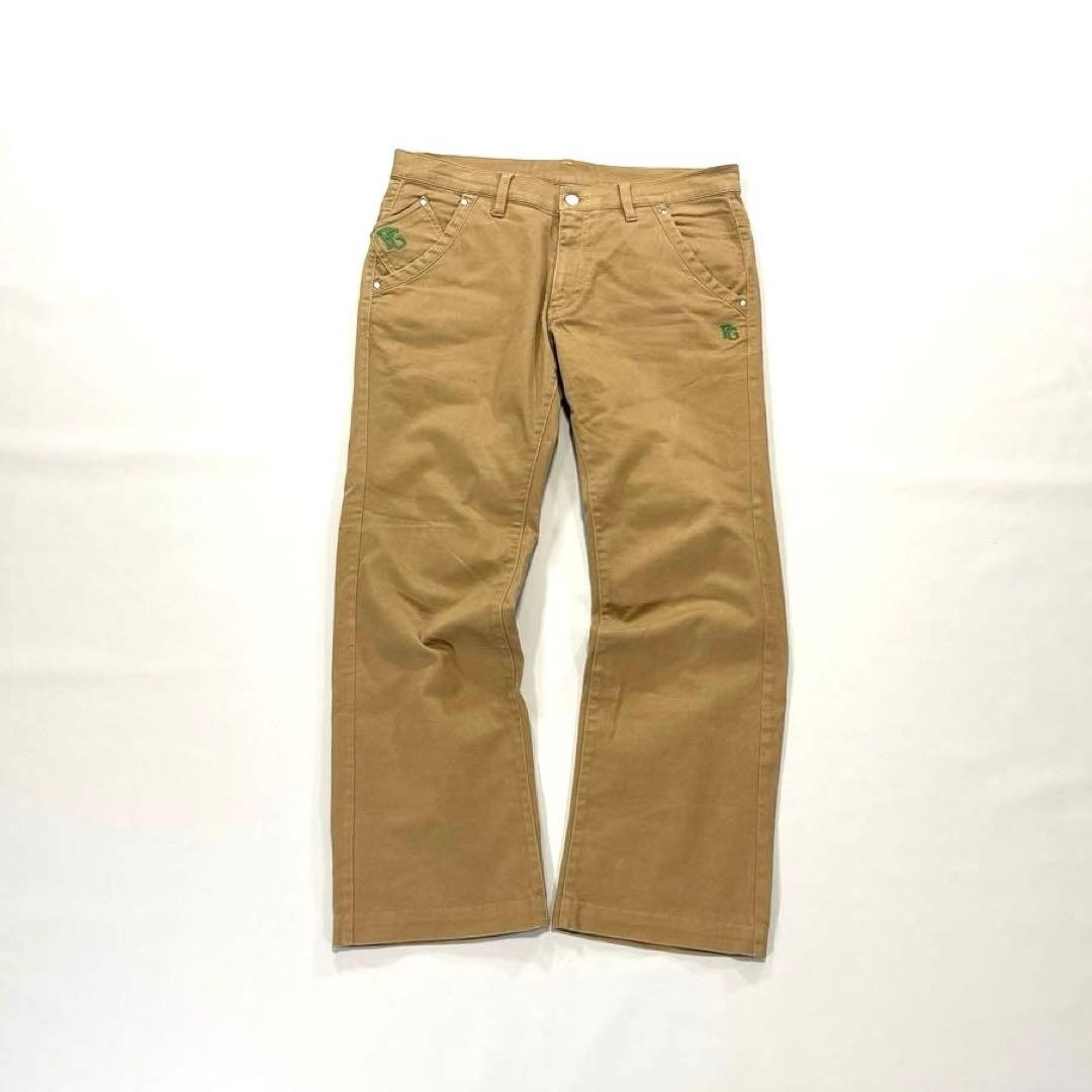 パーリーゲイツ　大きいサイズ6/LL ロングパンツ　ベージュ系　オールシーズン