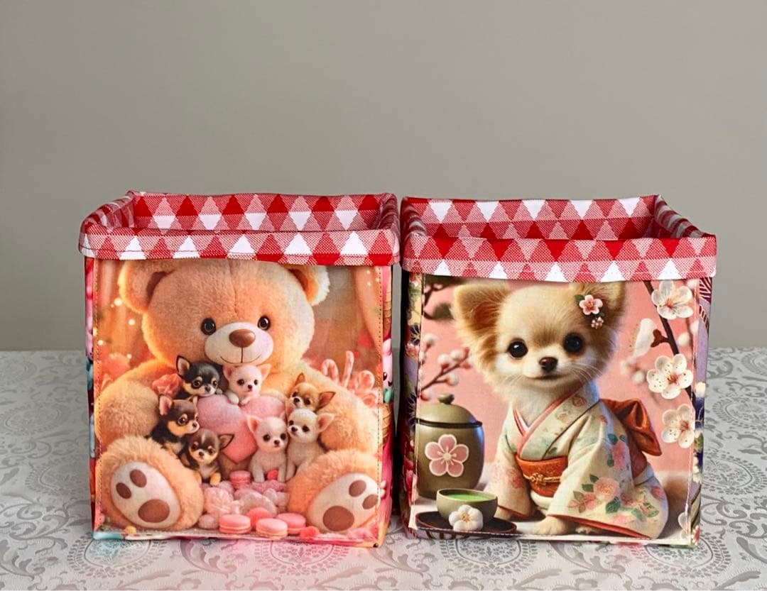 ななちゃん　チワワちゃん　トートバッグ　小物入れ