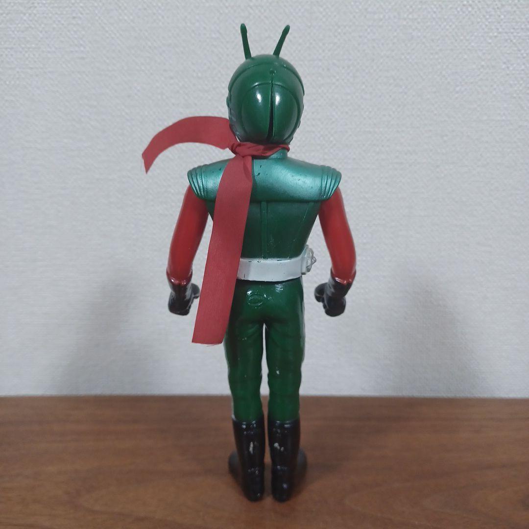 当時もの　ポピー製「仮面ライダー　スカイライダー」面取れソフビフィギュア