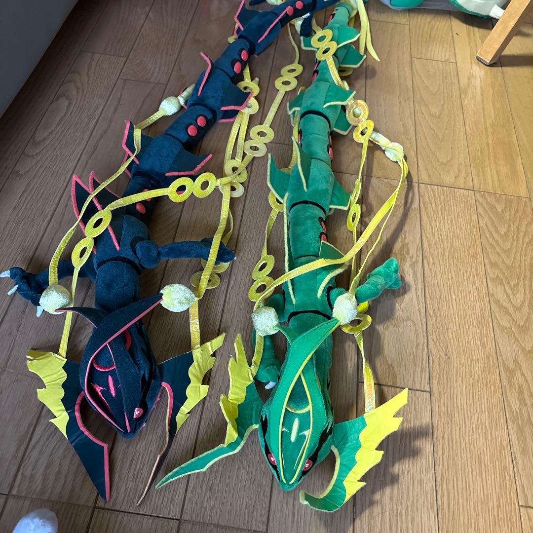 ポケモン　黒いメガレックウザ　メガレックウザ　ぬいぐるみポケモンセンター2015