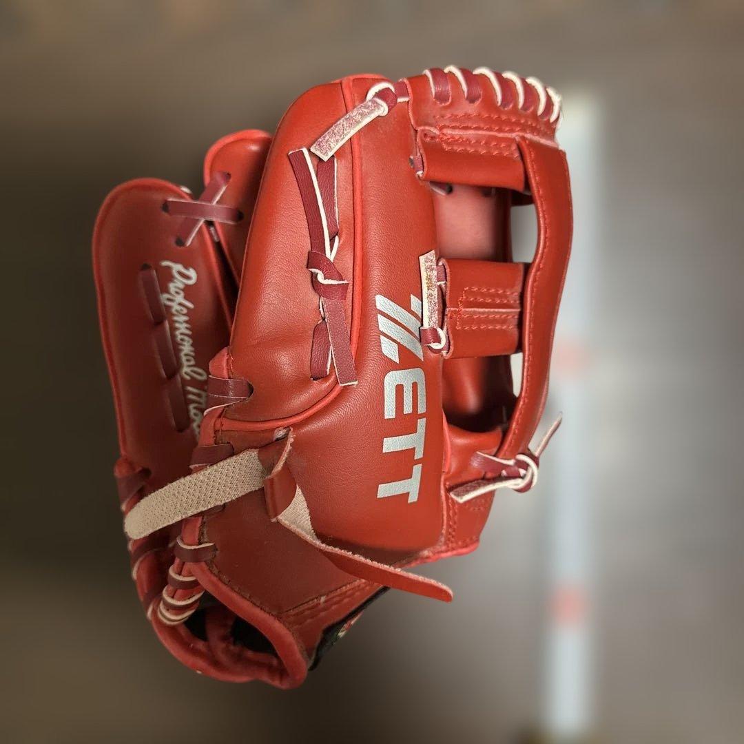 ZETT 軟式グローブ Performance Model 赤