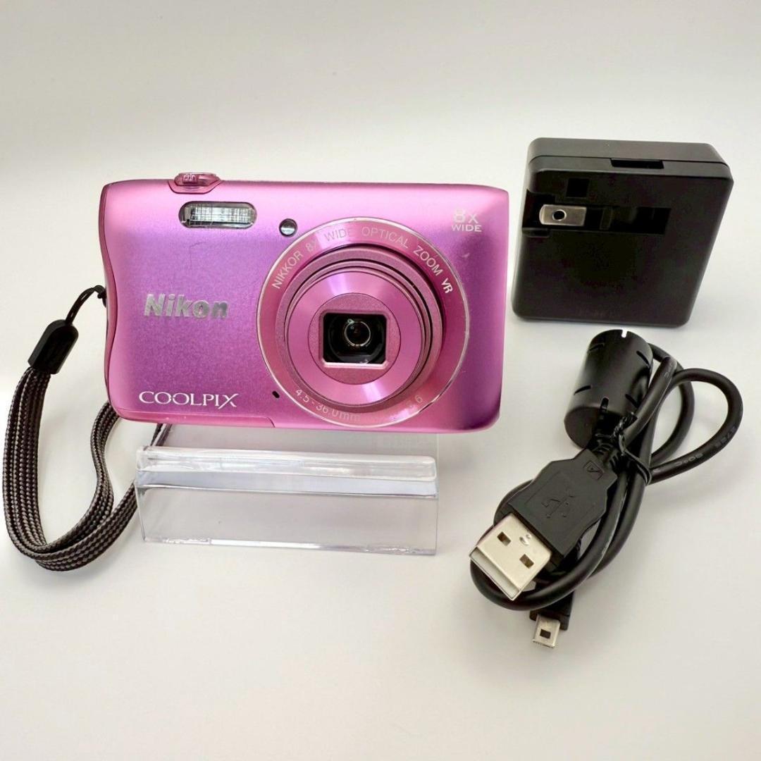 【人気カラー】 Nikon COOLPIX S3700 デジカメ ピンク ニコン