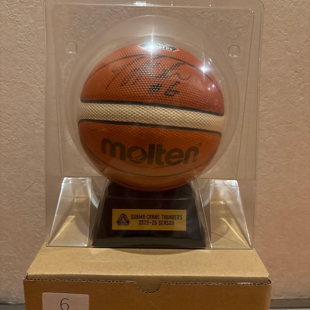 群馬クレインサンダーズ 選手直筆サイン入りミニボール 中村拓人選手