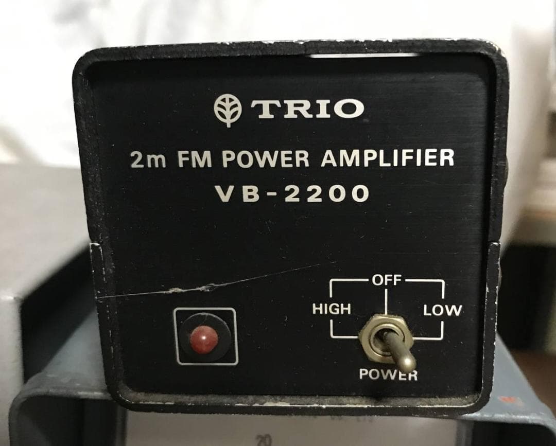 トリオ2m FM POWER AMPLIFIER他 無線機周辺機器 4台 現状品