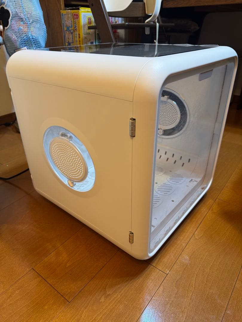 ペット用ドライヤー キューブ型 ホワイト