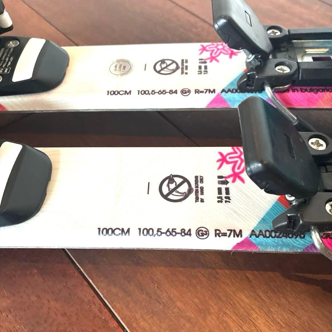 【美品】Atomic スキー 100CM バインディング付き　メンテナンス済み
