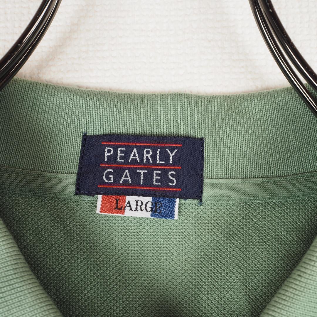 Y3592*パーリーゲイツ☆ゴルフウェア☆ゴルフシャツ☆ポロシャツ☆緑グリーン