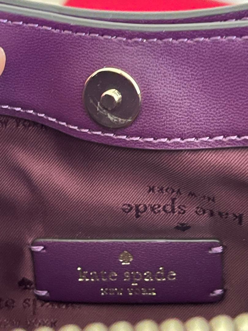 ケイトスペード ダンプリング スモール サッチェルパープル系新品未使用