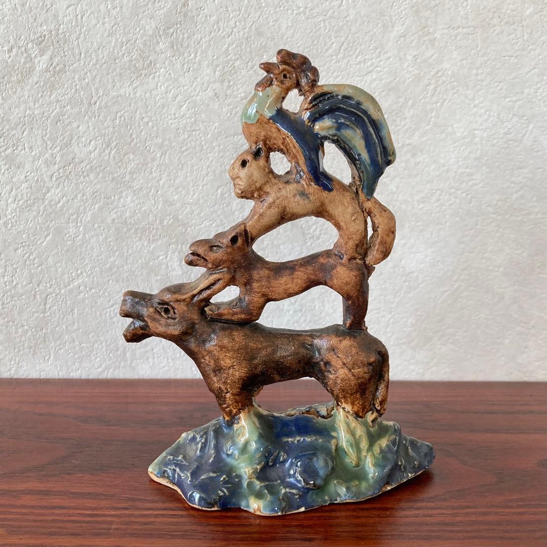 ブレーメンの音楽隊　オブジェ　置物　ドイツ　ヴィンテージ