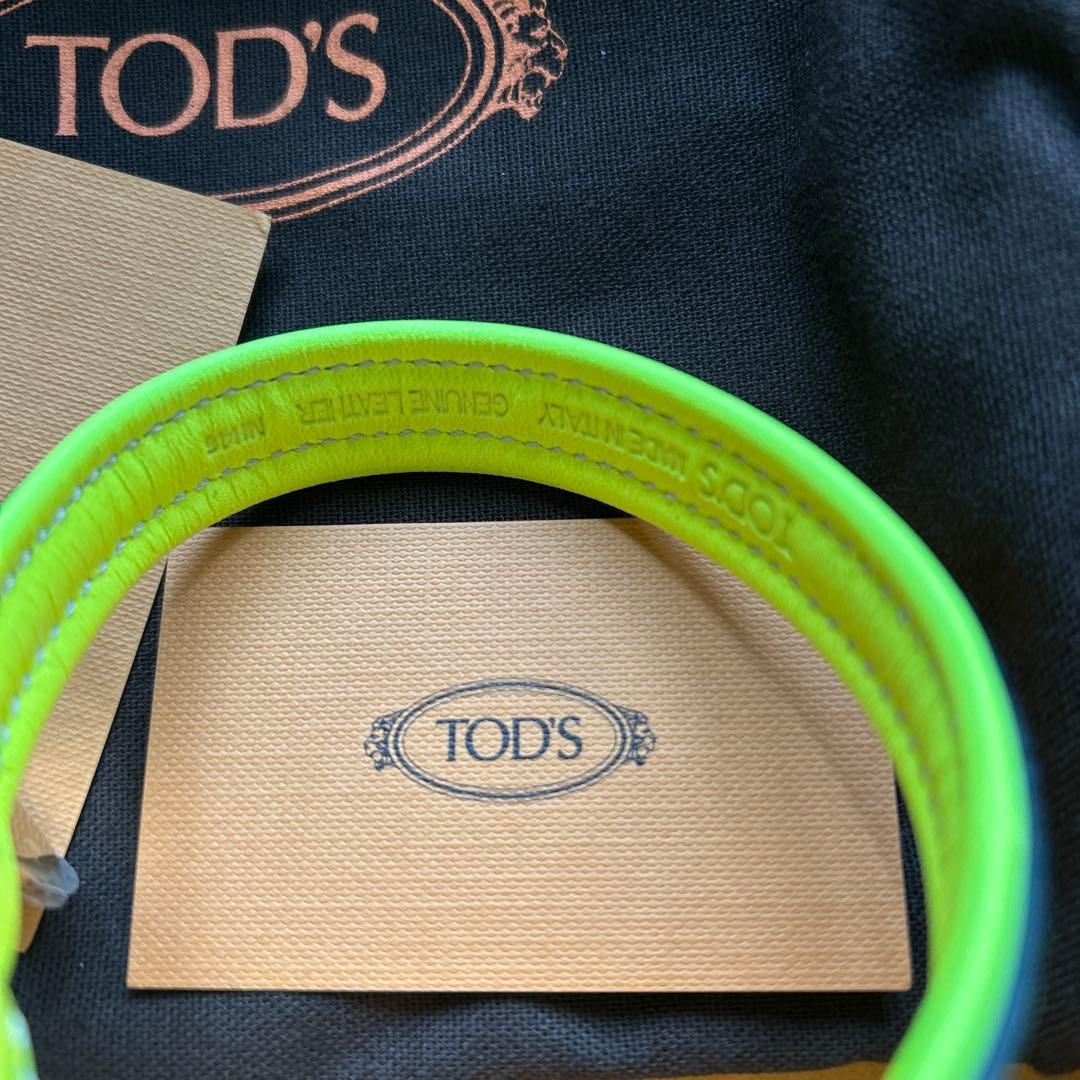 新品未使用　TOD’S 小型犬&猫用首輪　ネオンイエロー