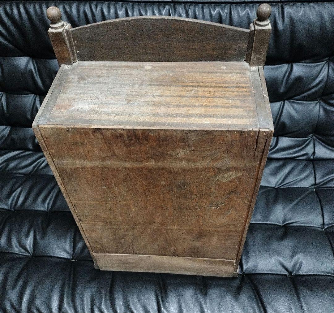 戦前 桐山染料 木製 ケース 骨董 アンティーク