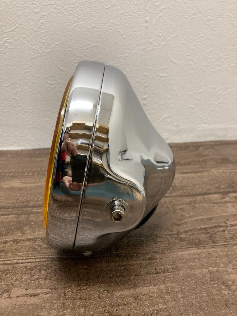 ゼファー400シビエタイプライト200パイイエローレンズ/メッキケ−ス