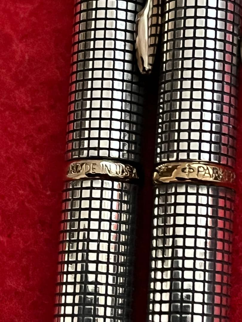 パーカーインシグニアボールペン&シャープペンシル❗️スターリングシルバー‼️ケース入