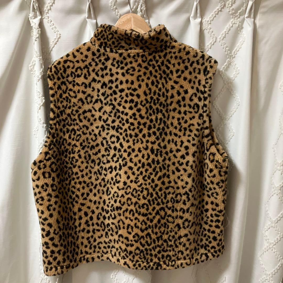 90s Black mountain ブラックマウンテン レオパード フリース