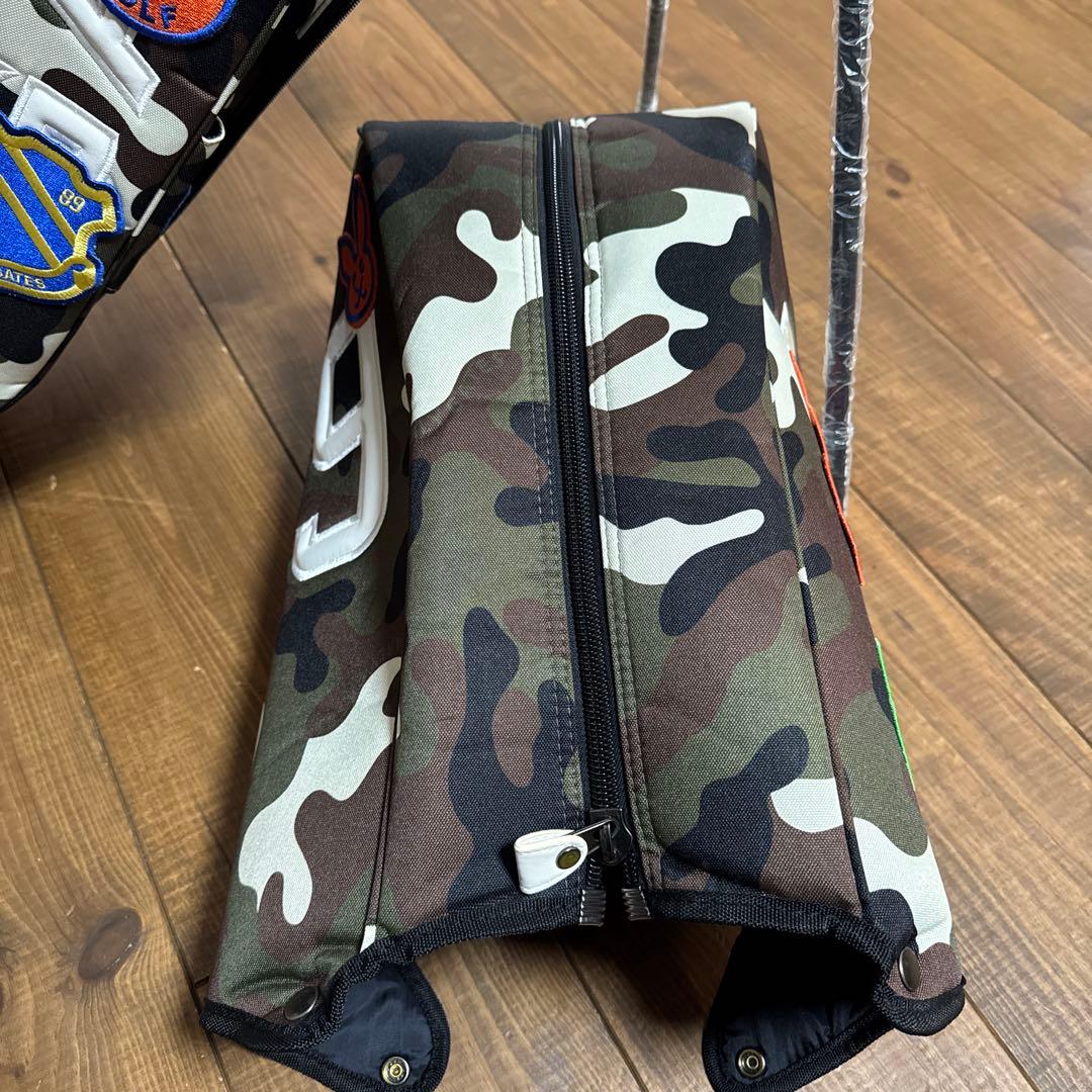 パーリーゲイツ スタンド式　キャディバッグ　ワッペンカモ