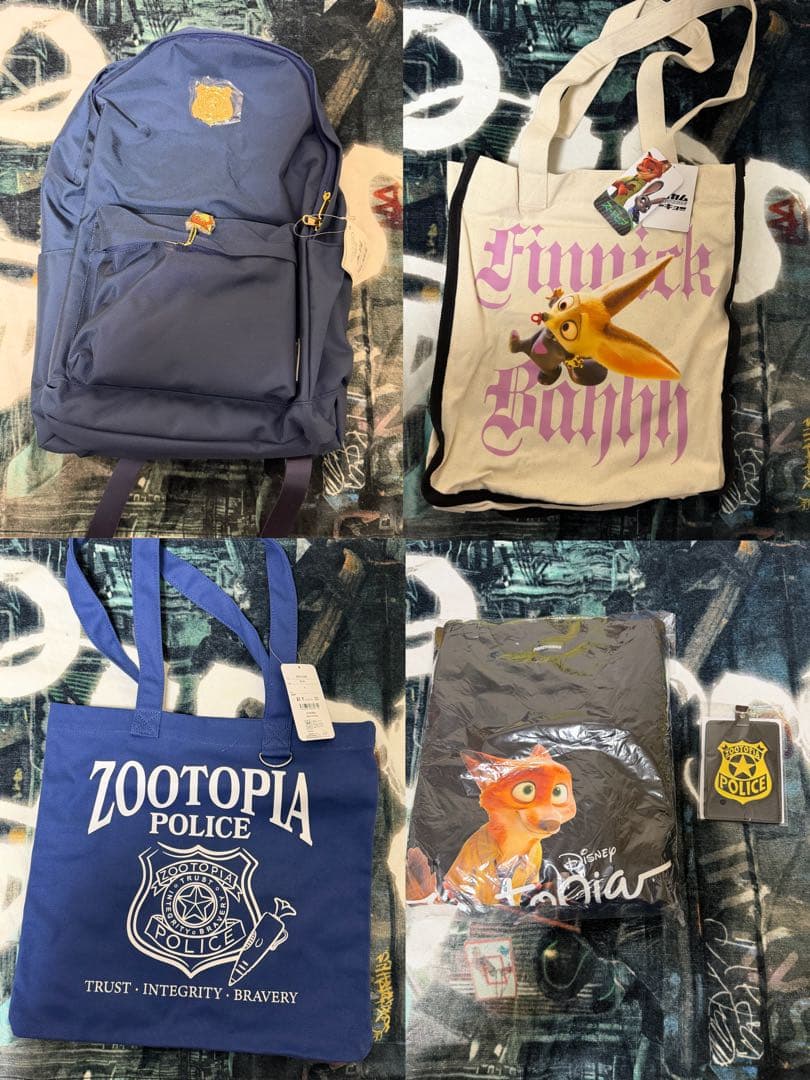 ズートピア　リュック　トートバッグ　パスケース　トレーナー　パニカム