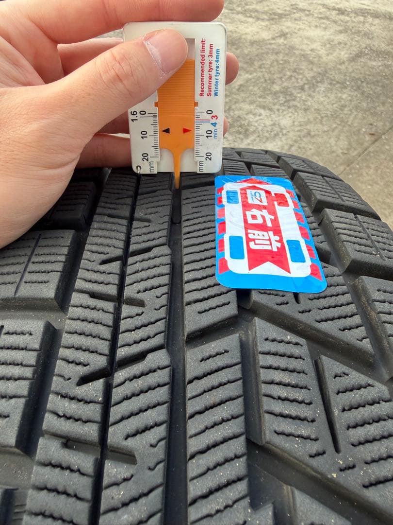 スタッドレス バリ溝 ヨコハマ アイスガード ホイールセット 4本 美品