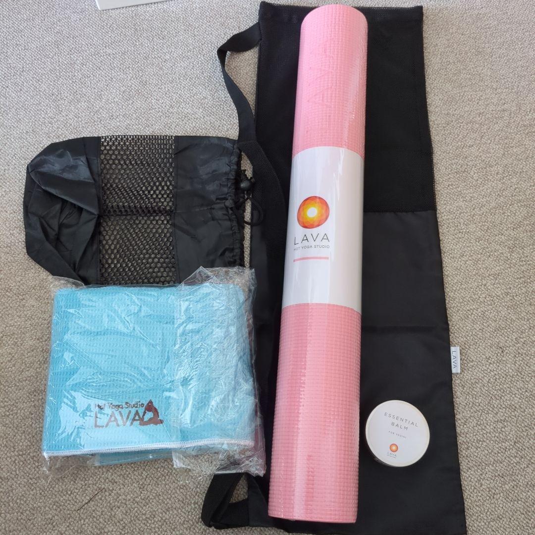 LAVA ヨガマットセット ピンク