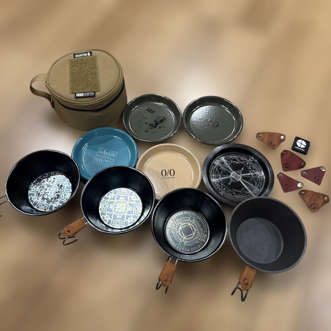 ネルデザイン　kozara no case kozara５枚　シェラカップ４個