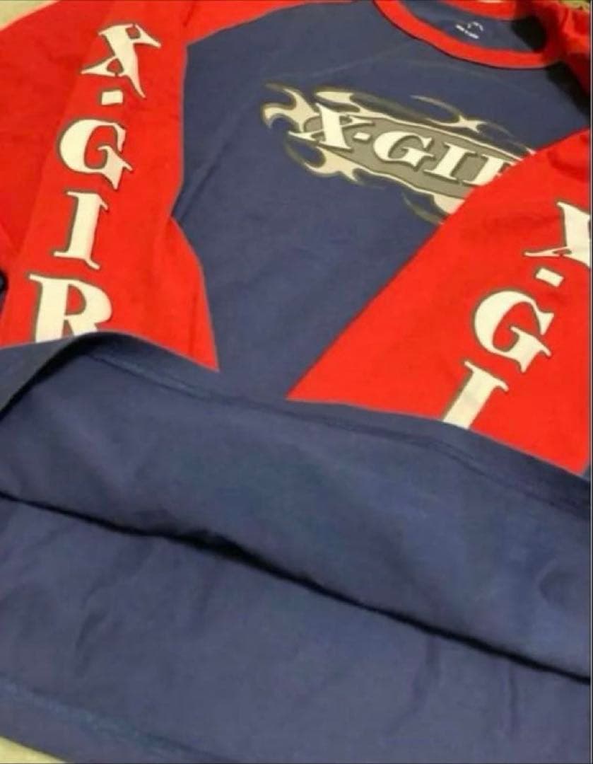 【完売品】あいみょん着用X-girl ロンT長袖リンガーTシャツビッグシルエット