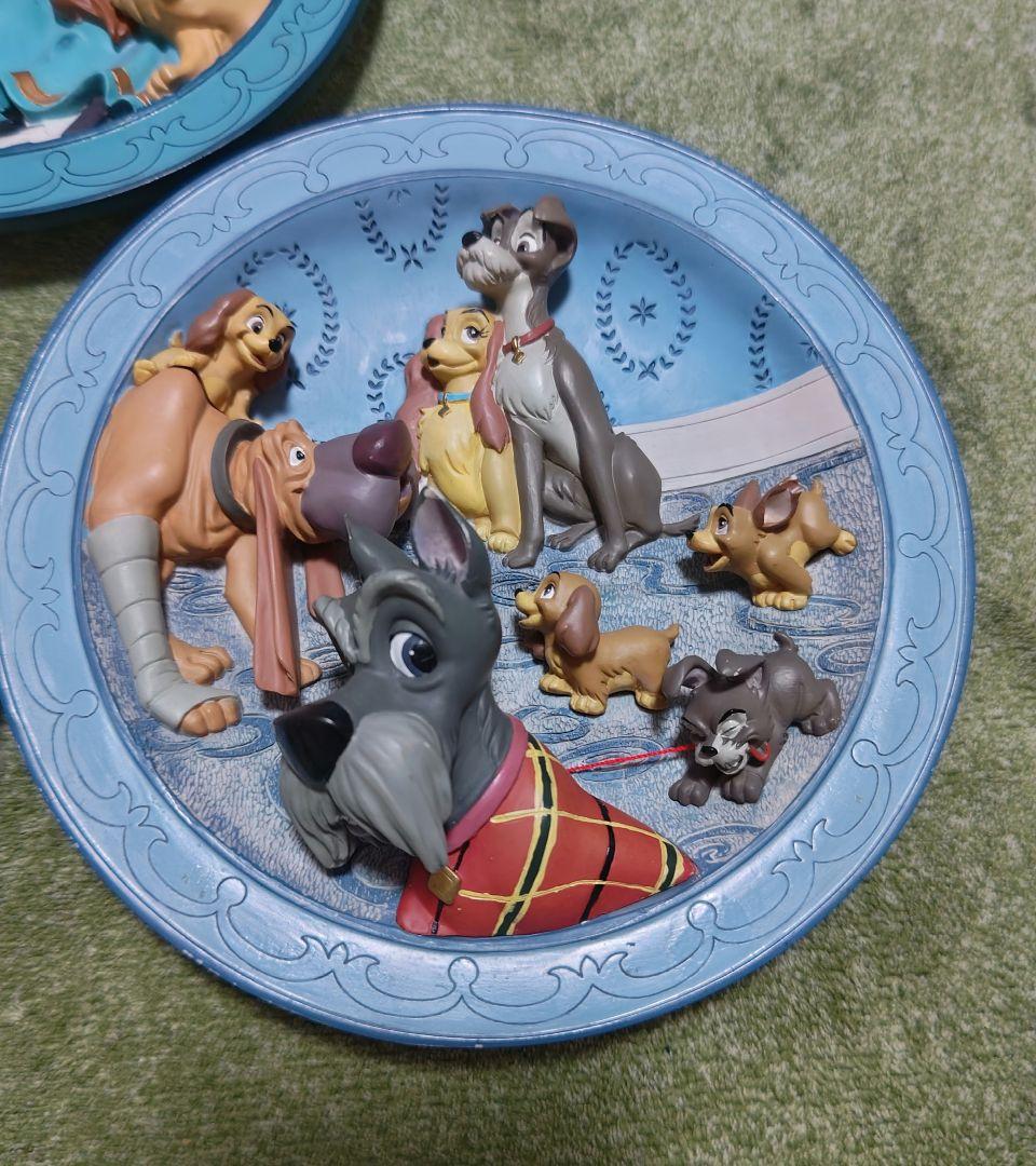 ディズニー わんわん物語 レリーフプレート 皿