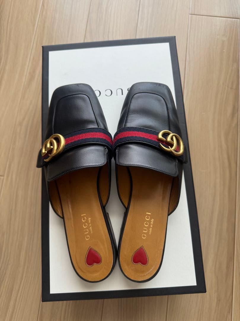 GUCCI マーモント　レディース　ミュール スリッパ　サイズ38