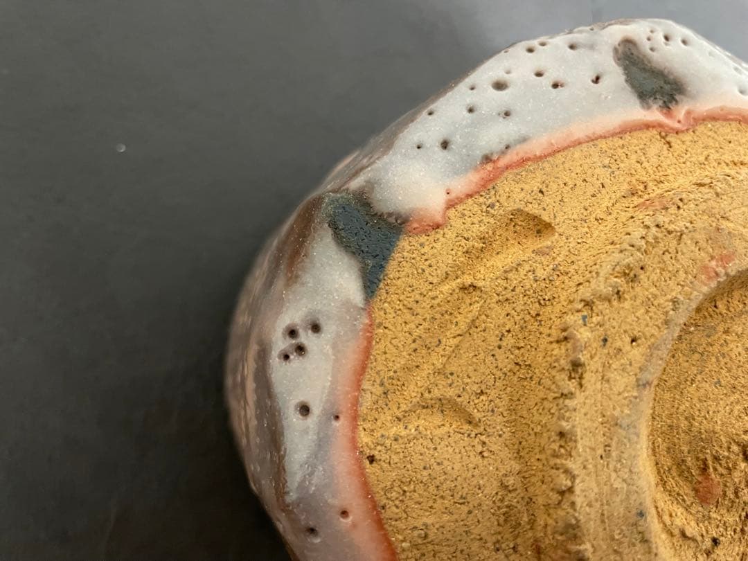 伊藤公洋　紫志野茶盌　共箱　栞　志野焼　茶碗　茶道具