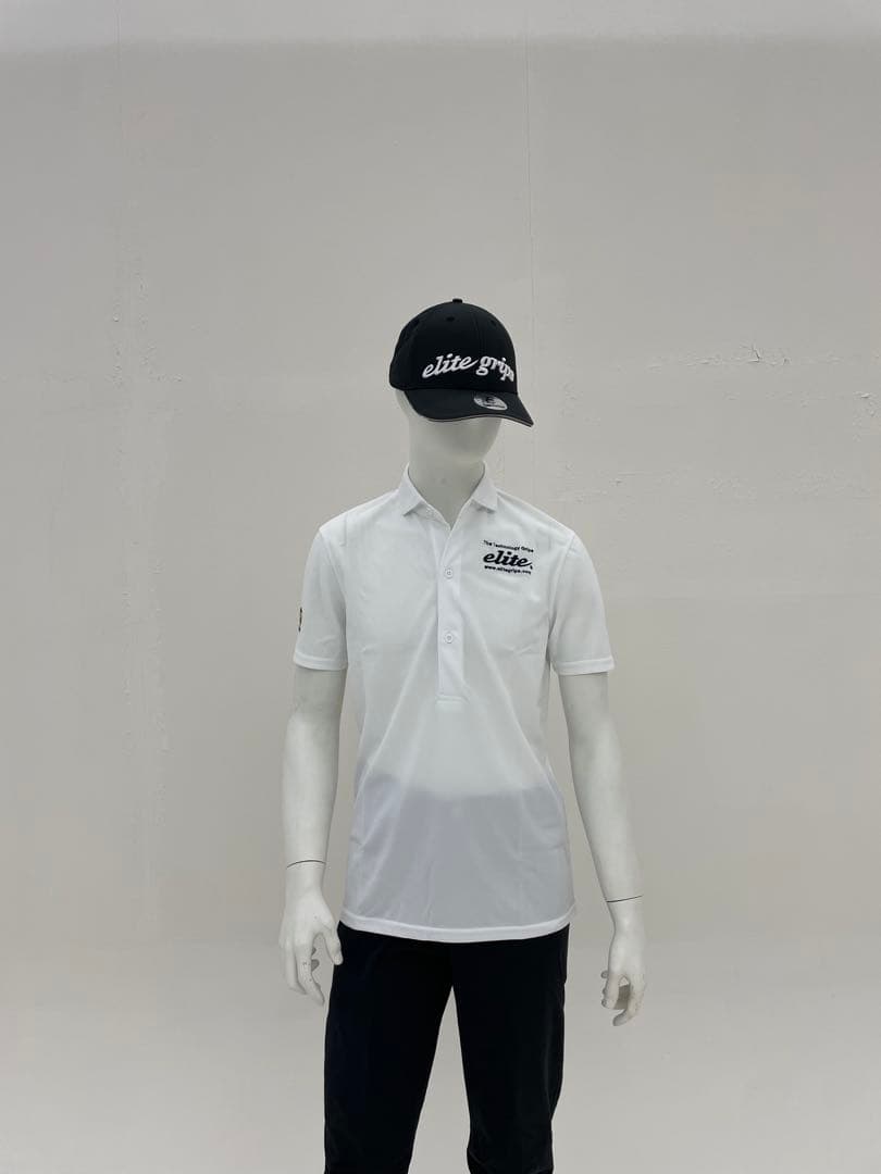 エリートグリップ　半袖ポロシャツ　スリムフィット　ホワイト　L 新品