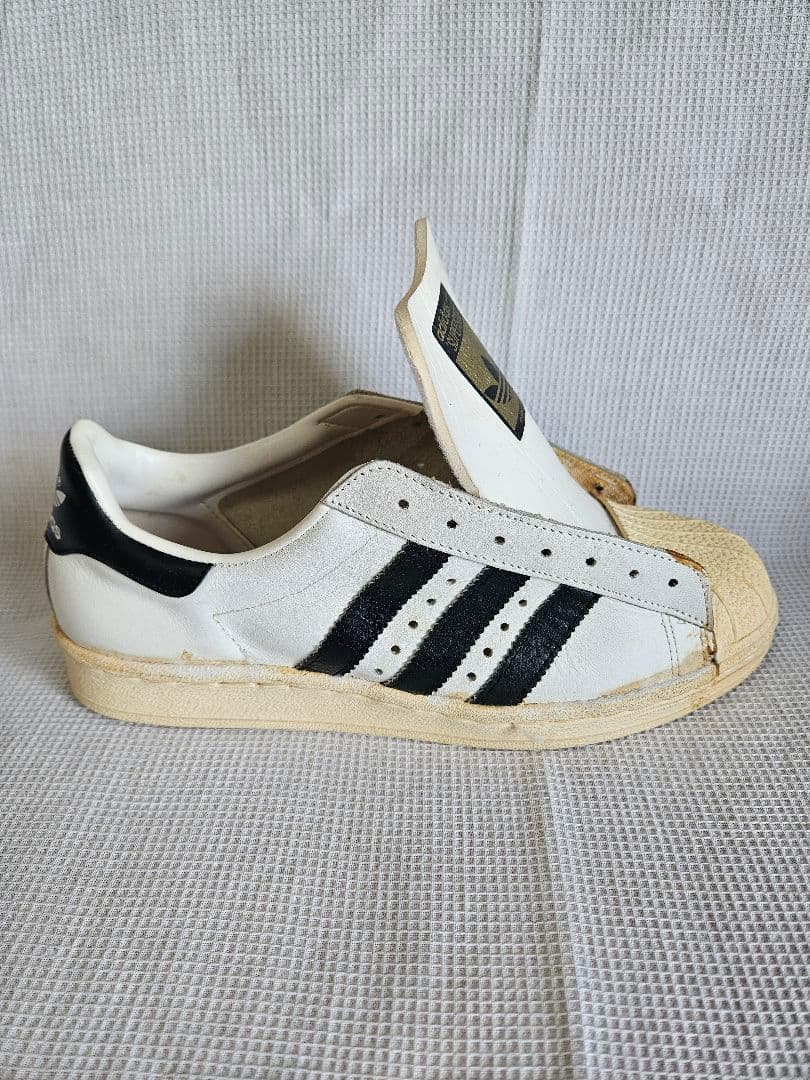 1980s　フランス製adidas スーパースター箱付き金ベロ