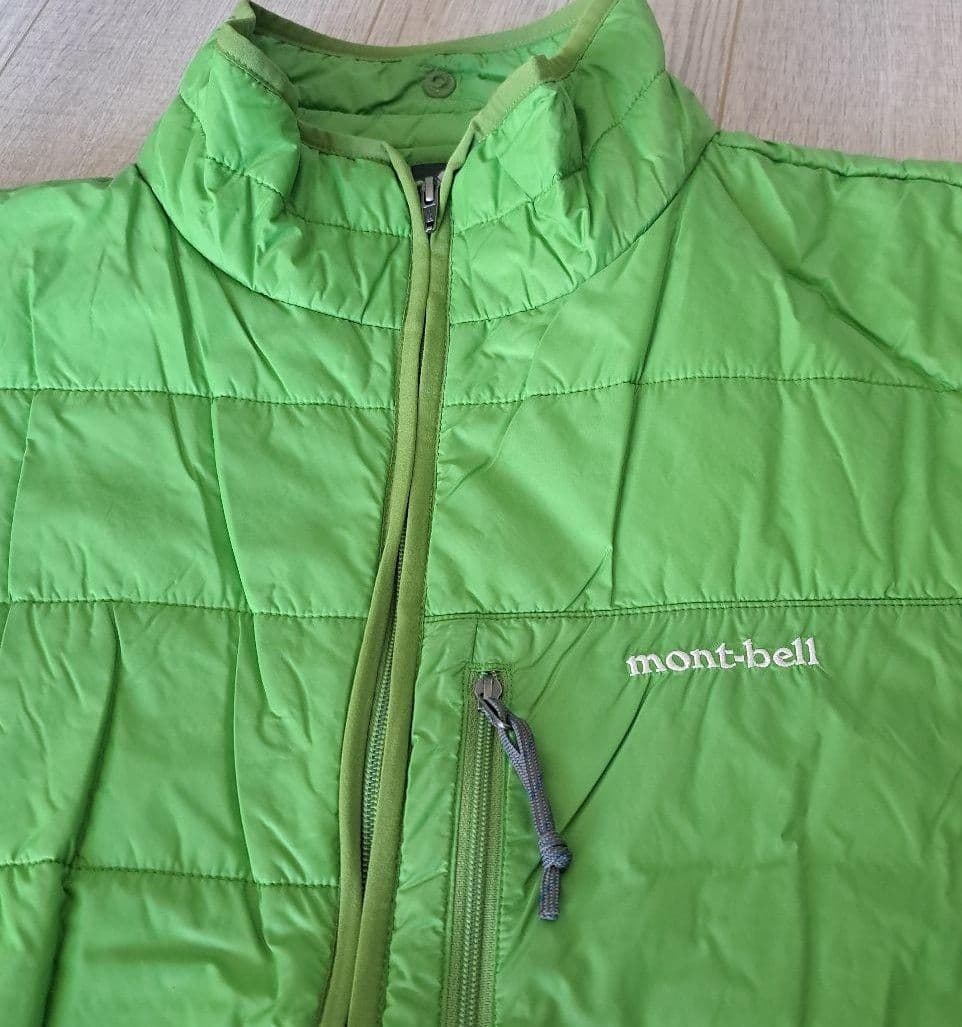 mont-bellモンベル スキー登山 高機能アウタージャケット青 収納袋付