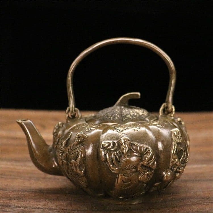 かぼちゃ急須 装飾品 工芸品 美術品 置物