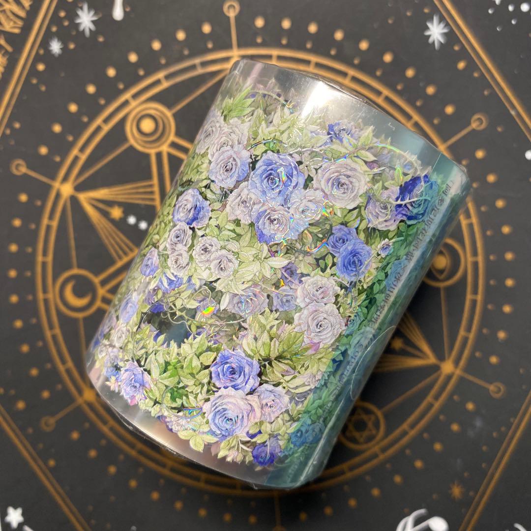 【D1】海外　10m巻　貝殻光/ホログラムマスキングテープ　装飾系/人物系/背景