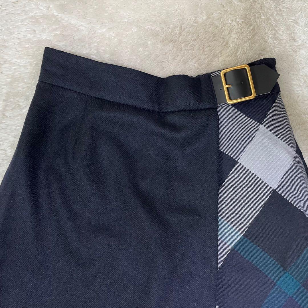 ブルーレーベルクレストブリッジボタニーサージガウチョパンツウール38サイズ