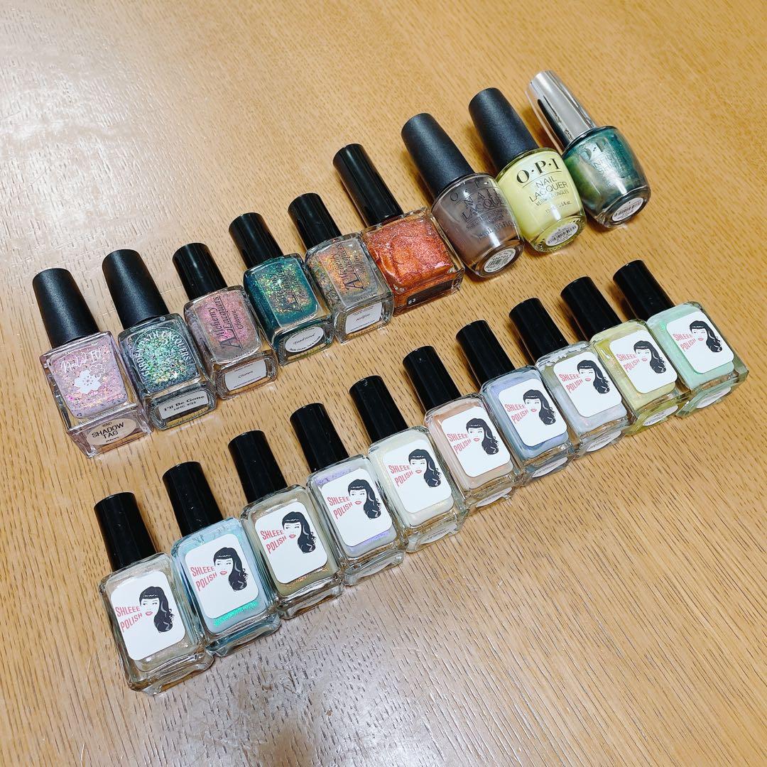 shleee polish OPI などマニキュア19本まとめ売り