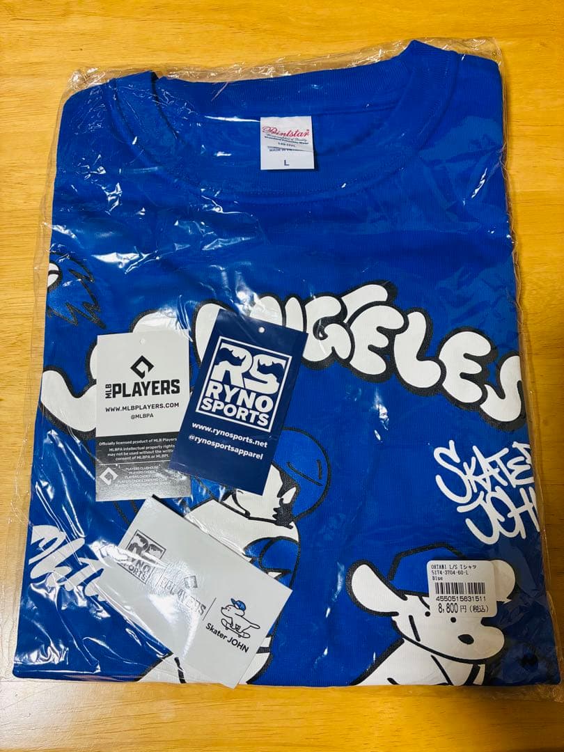 新品未使用　大谷翔平&デコピンMLBプレイヤーズTシャツLサイズ