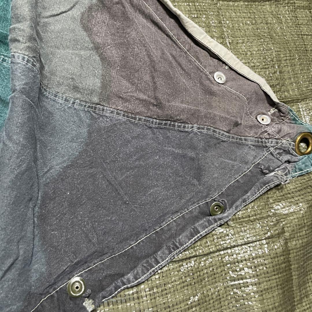 お*い様 スウェーデン軍　軍幕　パズルカモ迷彩 コットン 三角テント